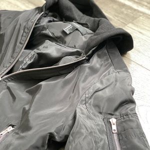 Women’s Puffer Bomber Jacket Hoodie